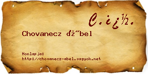 Chovanecz Ábel névjegykártya